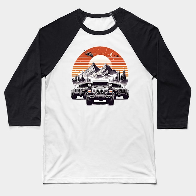 Jeep Gladiator Baseball T-Shirt by Vehicles-Art
